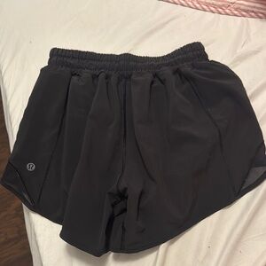lululemon athletica Women's Black Shorts (hotty hot) high rise
